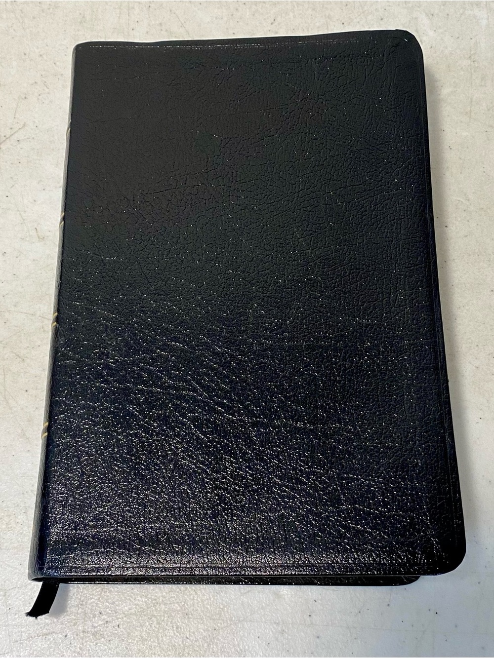Vintage Holy Bible NIV New International Version Black Bonded Leather Vtg 1986